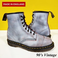 Dr. Martens Doc England MIE Rare 90's Vintage Rub-Off 1460 Boots UK6 US8