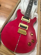 Factory  New prs Red Electric Guitar 2H Pickups Flame Maple Top