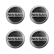 Nissan domed Stickers 4 Decals epoxy Resin Rim Badge wheel caps emblem 15-100mm