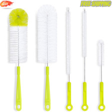 Bottle Cleaning Brush Set - Long Handle Bottle Cleaner for Washing Narrow Neck