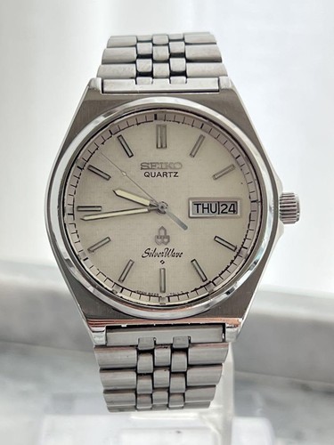 Seiko SilverWave Quartz 8229-8000 Watch December 1979 Kanji Dial JDM Rare