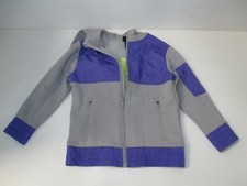 All in Motion Boys Size XS 4/5 Gray Premium Fleece Fill Zip Hoodie Sweatshirt