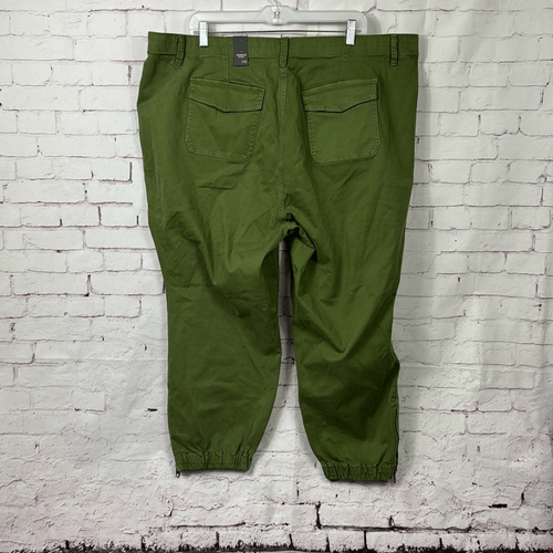 Torrid Pants Womens 24R Stretch Jogger Capri Zip Hem Hi Rise Stretch Crop Green - Picture 9 of 14