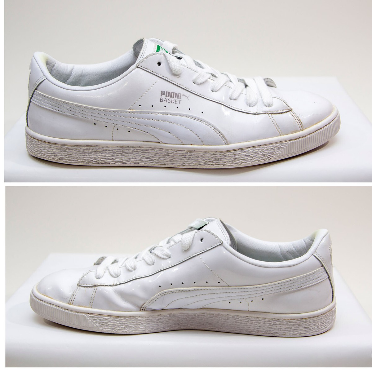 Puma Basket Matte & Shine White 358892-02 Lace Up Sneaker