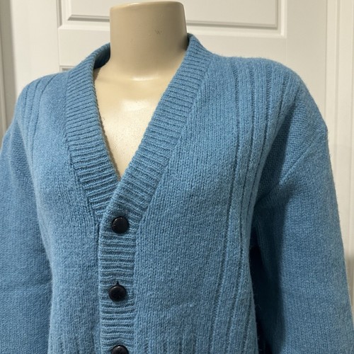 Vintage Sedgewick Sportswear Size L /XL Wool Blend Sweater Cardigan Grandpa Core - Picture 4 of 9