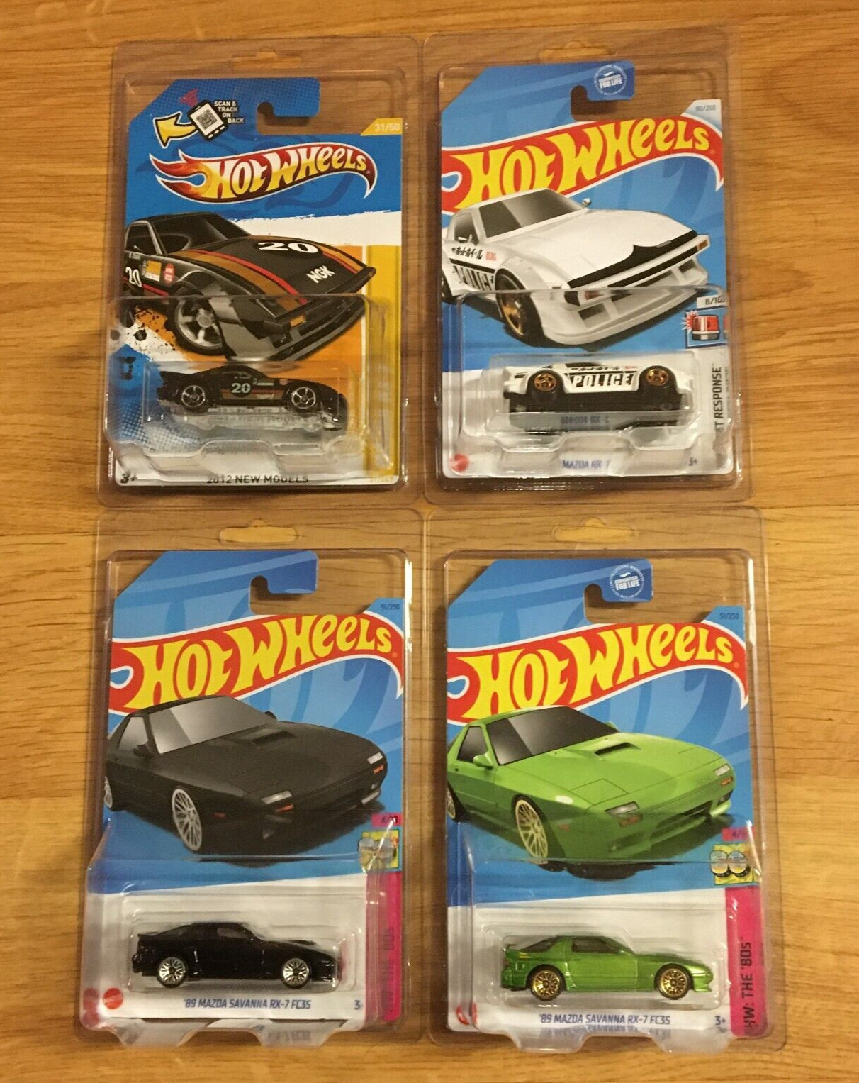 Hot Wheels 2012 New Models & First Response 1983 Mazda RX-7 Lot 4 Cars