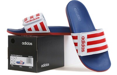 Adidas Men Adilette Comfort ADJ Slipper Blue Shoes Slide  display picture 3