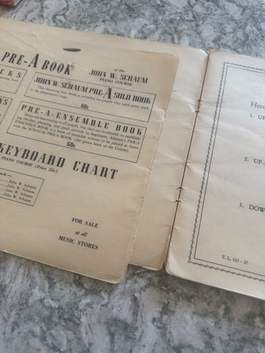 John W Schaum Piano Course ~ Pre-A Book Earliest Beginner ~ 1945 Workbook - Picture 13 of 16