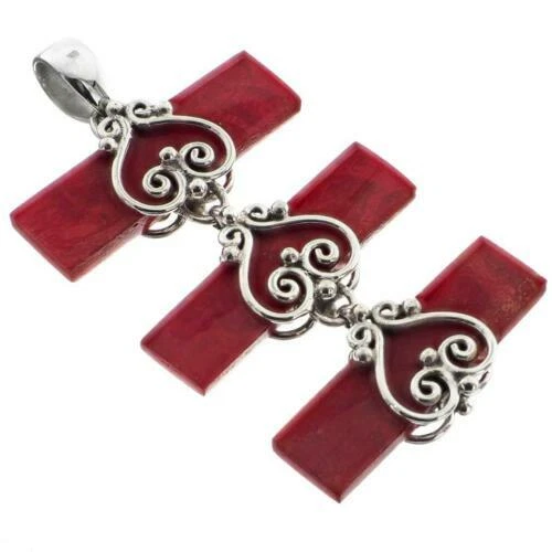 Collane e pendagli di lusso in argento sterling pietra principale corallo