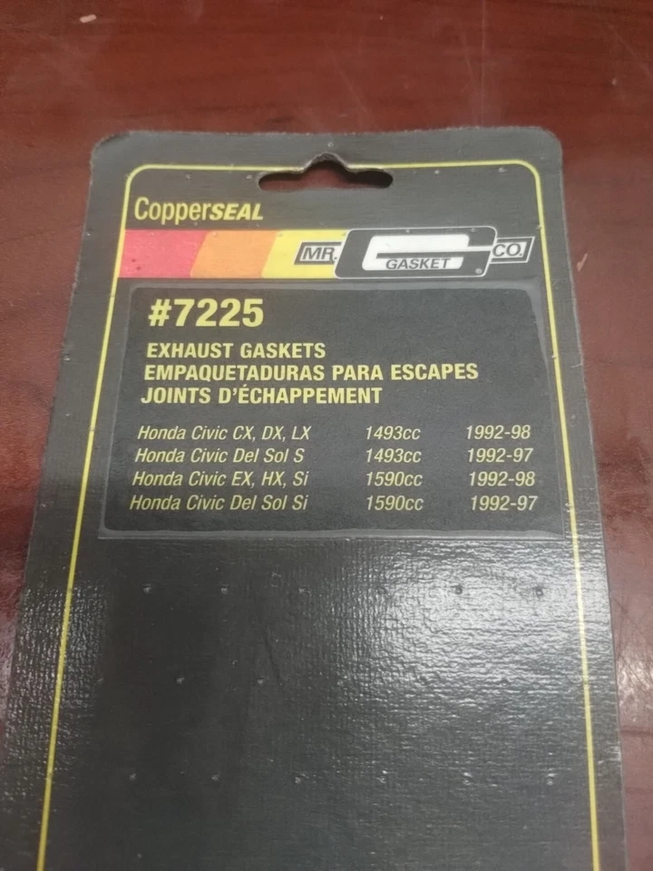 Junta colector escape Mr Gasket 7225 CopperSEAL para Honda Civic 92-98 Foto 2 de 4