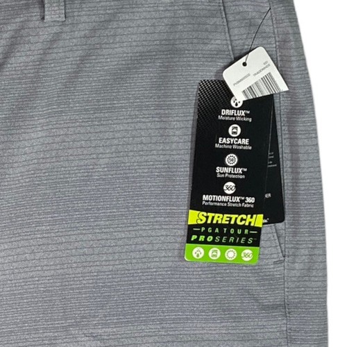 PGA Tour Golf Shorts Men’s Sz 40 Gray Pro Series 10” Inseam Stretch Wicking NWT - Picture 13 of 13