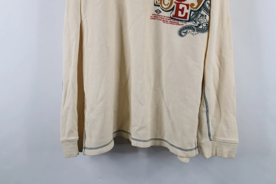 Camiseta De Colección Y2K Enyce Para Hombres 3XL Deletrear Tribal Térmica Tejida Gofre Manga Larga Foto 3 de 4