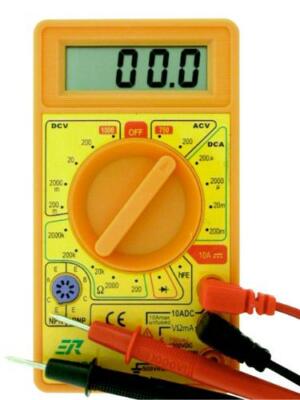 3-1/2 Digit 19 Range Digital Multimeter with Transistor Test