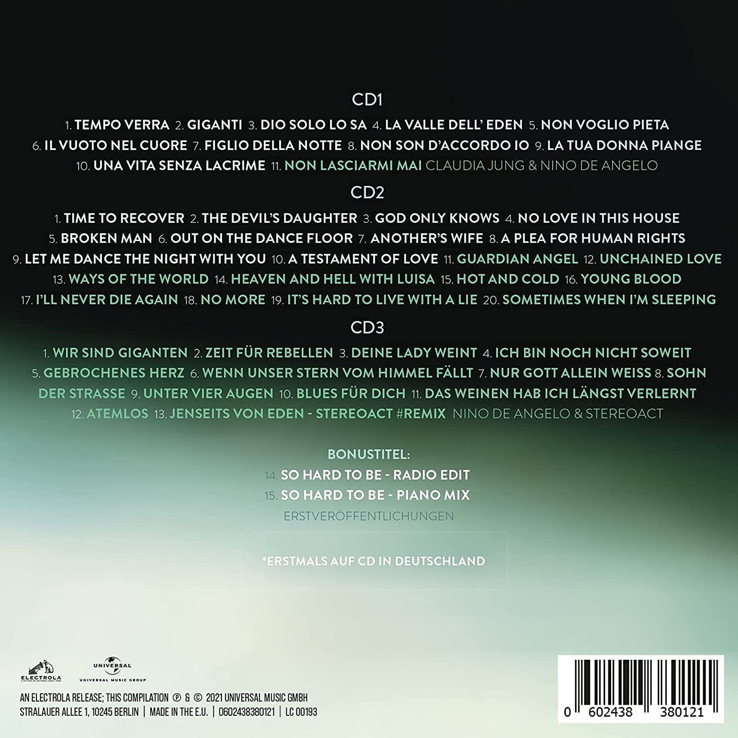 Thumbnail - Nino De Angelo Grenzenloser Rebell (cd)