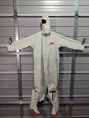 Oberon ArcClean CR1134 Cleanroom Arc Flash Coveralls 2XL w/ Hood & Med Booties