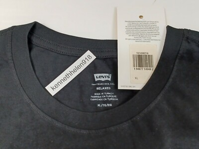 LEGO GROUP X LEVIS RELAXED FIT TEE SHIRT 161430218 BLACK MENS SIZE