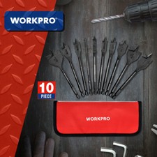 WORKPRO 10-Piece Pro Spade Drill Bit Set Prem...