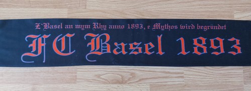 Football scarf ultras FC Basel 1893, hooligans Mythos soccer scarves - Picture 5 of 9