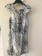 NWT GAP Women's Tie Dyelined Blue Dress Size Medium 59.50 NEW