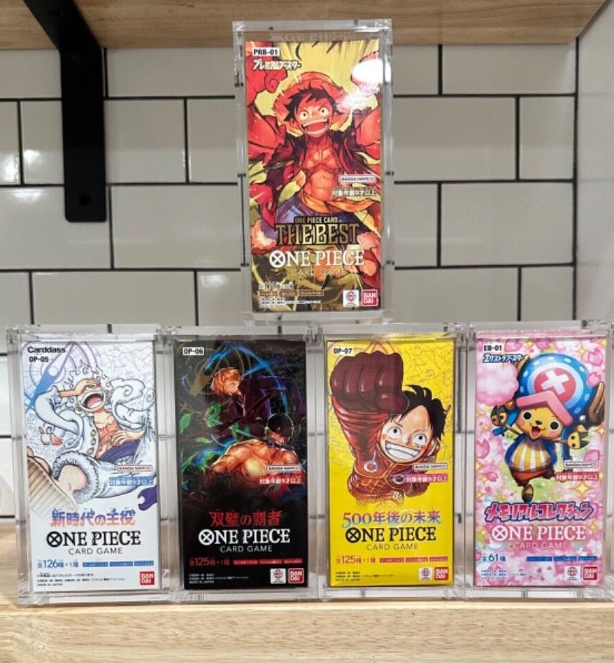 One Piece Japanese Booster Box Acrylic display case OP-1,2,3,4, $19.98