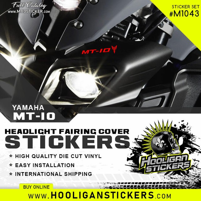 Yamaha MT10 Headlight Sticker [M1043] eBay