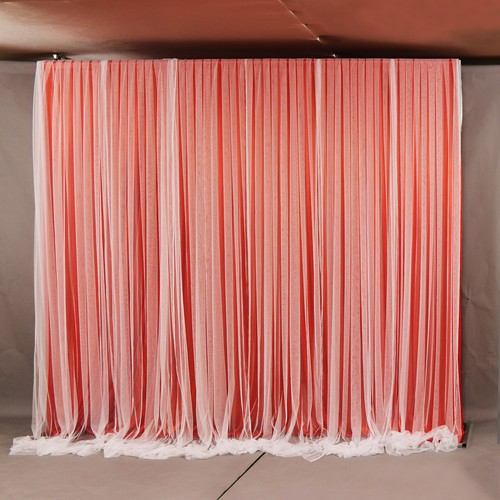Voile Wedding Party Backdrop Solid Color Curtains Event Stage Decor Background - Picture 3 of 27