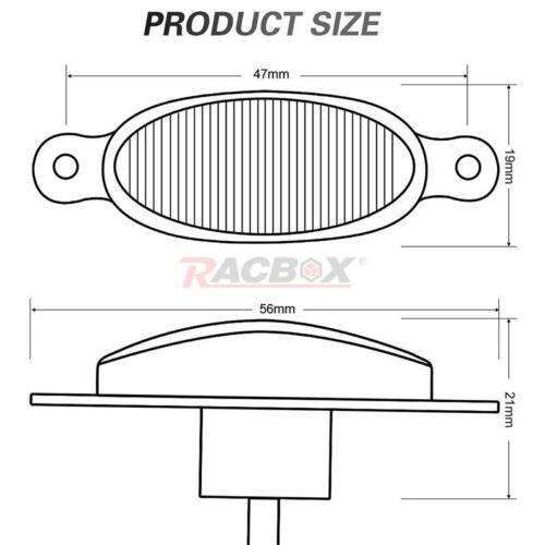 4x Amber LED Front Grille Grill Running Lights Smoked For Raptor Style Ford F150 - Picture 10 of 13