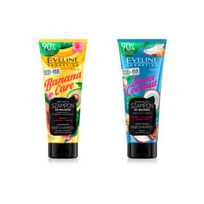 Eveline Cosmetics Hair Shampoo   Banana for Color Care or Coconut for Dry Hair