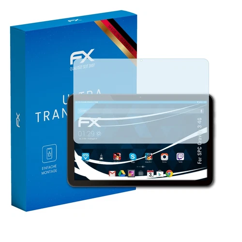 atFoliX 2x Displayschutzfolie für SPC Gravity 3 4G Schutzfolie klar Folie