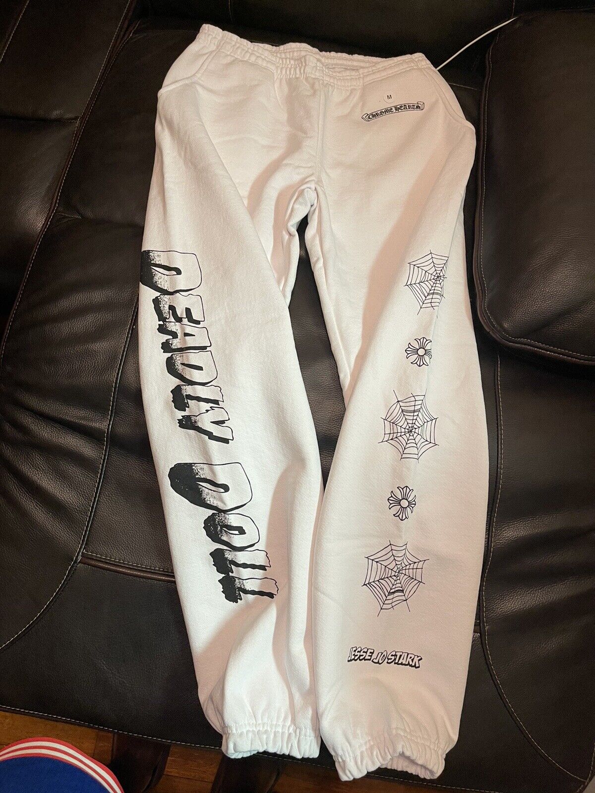 Chrome heart deadly doll sweat pants size M worn once