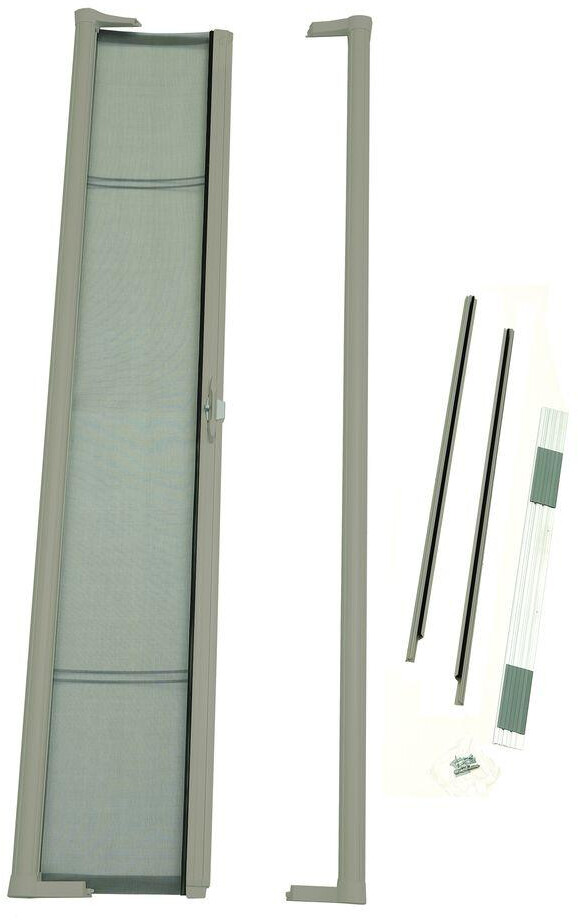 Retractable Screen Door Brisa Sandstone Standard Height Aluminum Finished Type Retractable Screen Door Brisa Sandstone Standard Height Aluminum Finished Type
