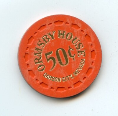 .50 Chip from the Ormsby House Casino Carson City Nevada Small Crown