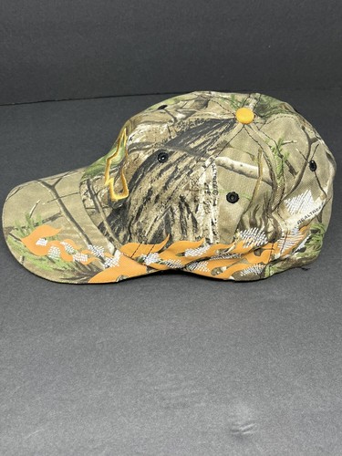 Chevrolet Camo Baseball Cap Hat Orange Flames Chevy Logo Paramount Outdoors - Picture 3 of 8