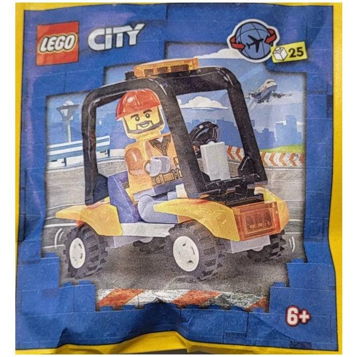 LEGO City Airport Worker with Service Car Paper Bag 952306 (SEALED)