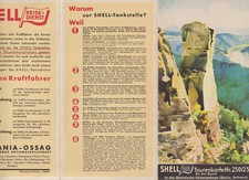 Shell Karta turystyczna 250/251 Königstein Pirna Schandau Kamenz Bautzen Elbsandstone