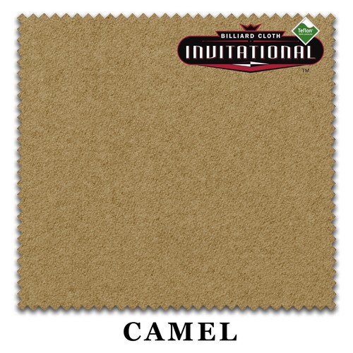 7' Championship Invitational Teflon Billiard Pool Table Felt Cloth - Camel - 第 1/4 張圖片