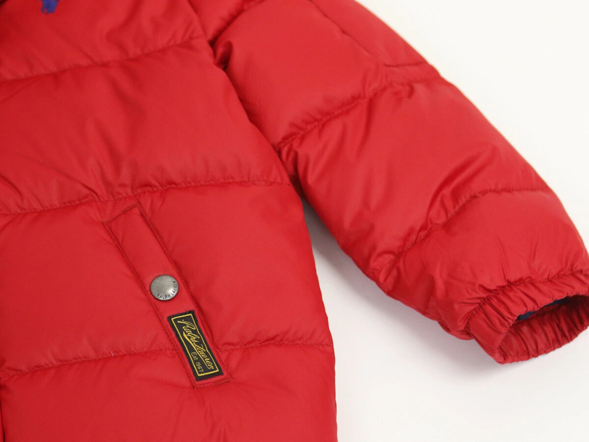 Polo Ralph Lauren Kids Down Puffer Jacket Coat Red sizes 2 7