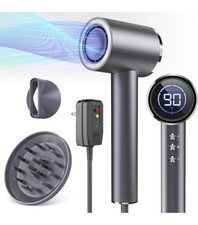 DRSPEE Negative Ion Professional Hair Dryer Blower LED Display 1600W Diffuser