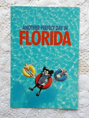 VINTAGE WALT DISNEY ANOTHER PERFECT DAY IN FLORIDA POSTCARD * 4 X 6 ...