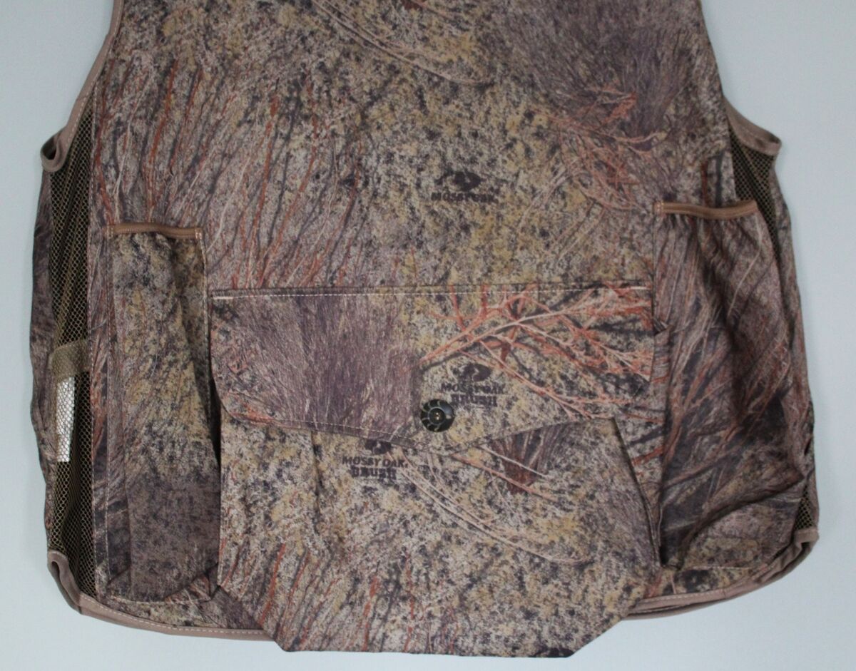 NWT PRIMOS Mossy Oak Brush Camouflage Hunting Vest, Size M NWT PRIMOS Mossy Oak Brush Camouflage Hunting Vest, Size M
