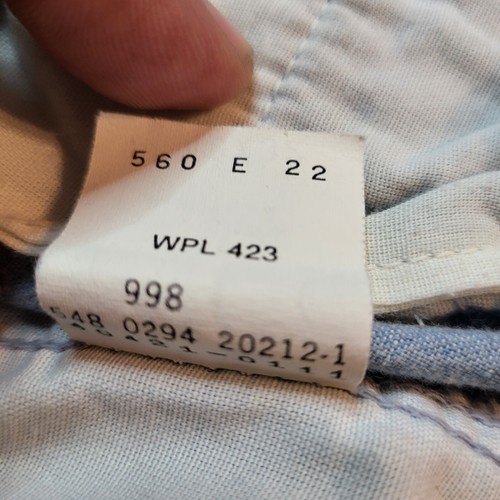 Vintage Dockers Pleated Pants Mens 36x31 Blue Classic Fit Pants Made In USA - Picture 4 of 11