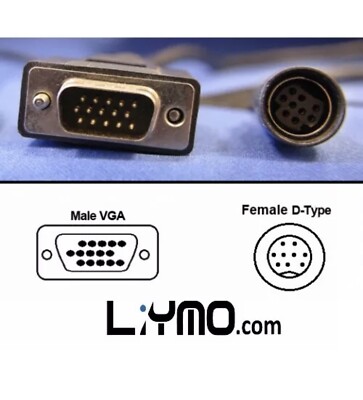 Lilliput VGA - DIN (Buchse) Kabel für FA1011 / 619A / 669 / 869 / Monitore