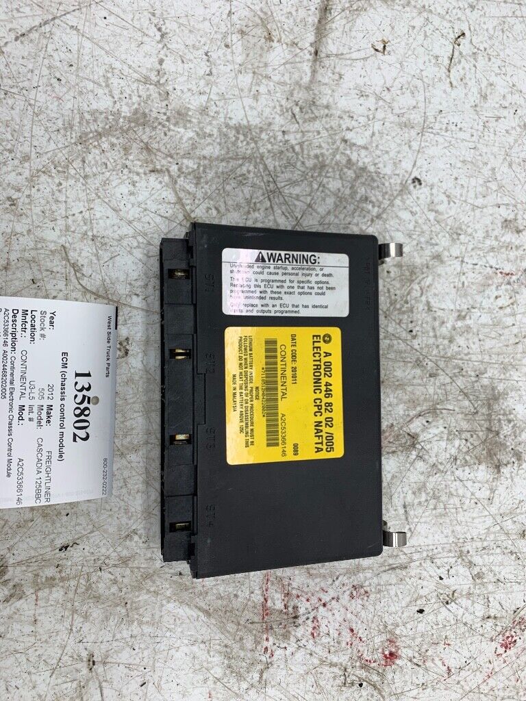 Freightliner Common Powertrain Controller CPC ECM SAM CAB Freightliner Common Powertrain Controller CPC ECM SAM CAB