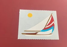 Vtg Mrs Grossman's Sailboat Sticker Mod