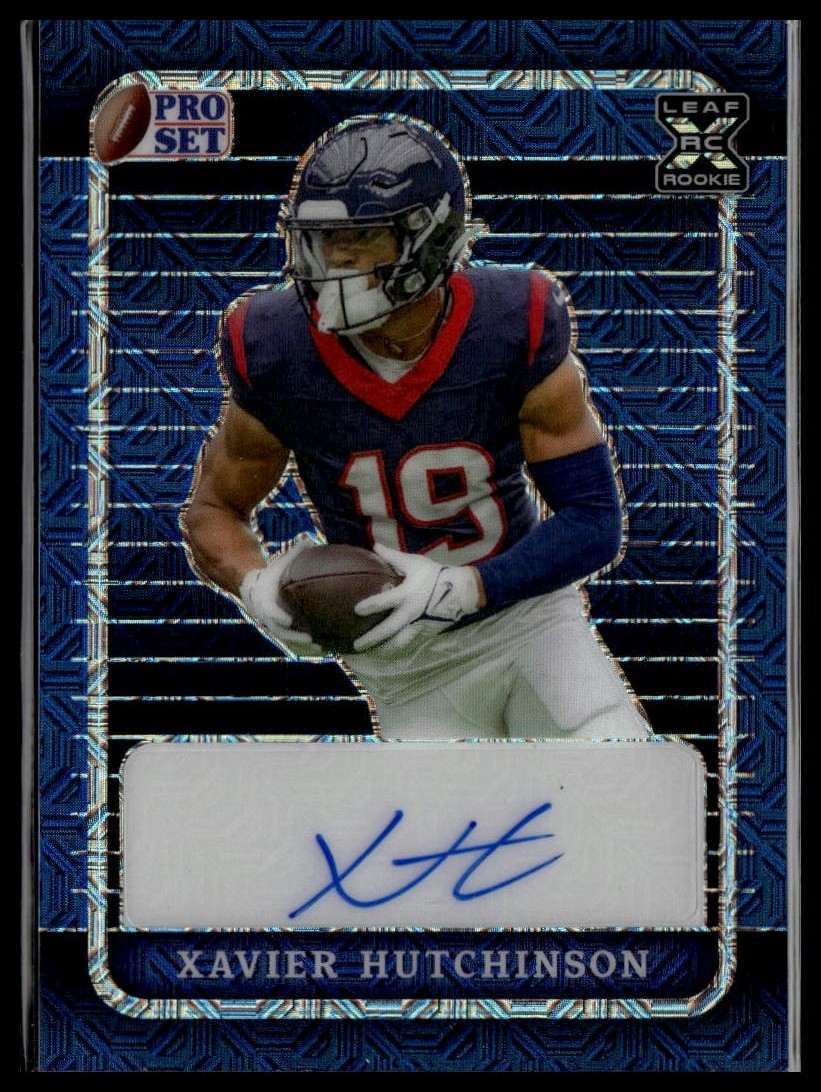 2022 Leaf Metal #PA-XH1 Xavier Hutchinson Autograph Mojo Blue /15