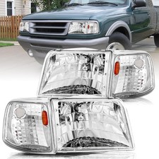 Headlights Assembly Set Fit for 1993 1994 1995 1996 1997 Ford Ranger with Corner
