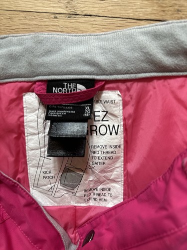 The North Face Freedom Insulated Weatherproof Ski Pant Girls XL Pink Magenta - Picture 3 of 3