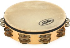 Grover Pro Percussion P-T2/GS Prot g  Tambourine with German Silver Jingles - 10
