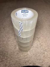 ULINE Industrial 2MIL Clear Packing Tape 2" x 110 yds S-423 Pack of 6