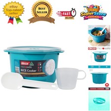 Image of Compact 2.75L Microwave Rice Cooker with Cool Handled Design – Easy Cooking